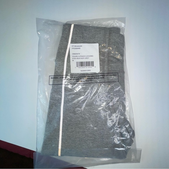 Free People You're A Peach Legging Heather Grey Sz M - Picture 11 of 16